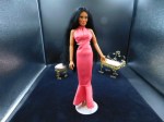 cher pink sleeveless gown
